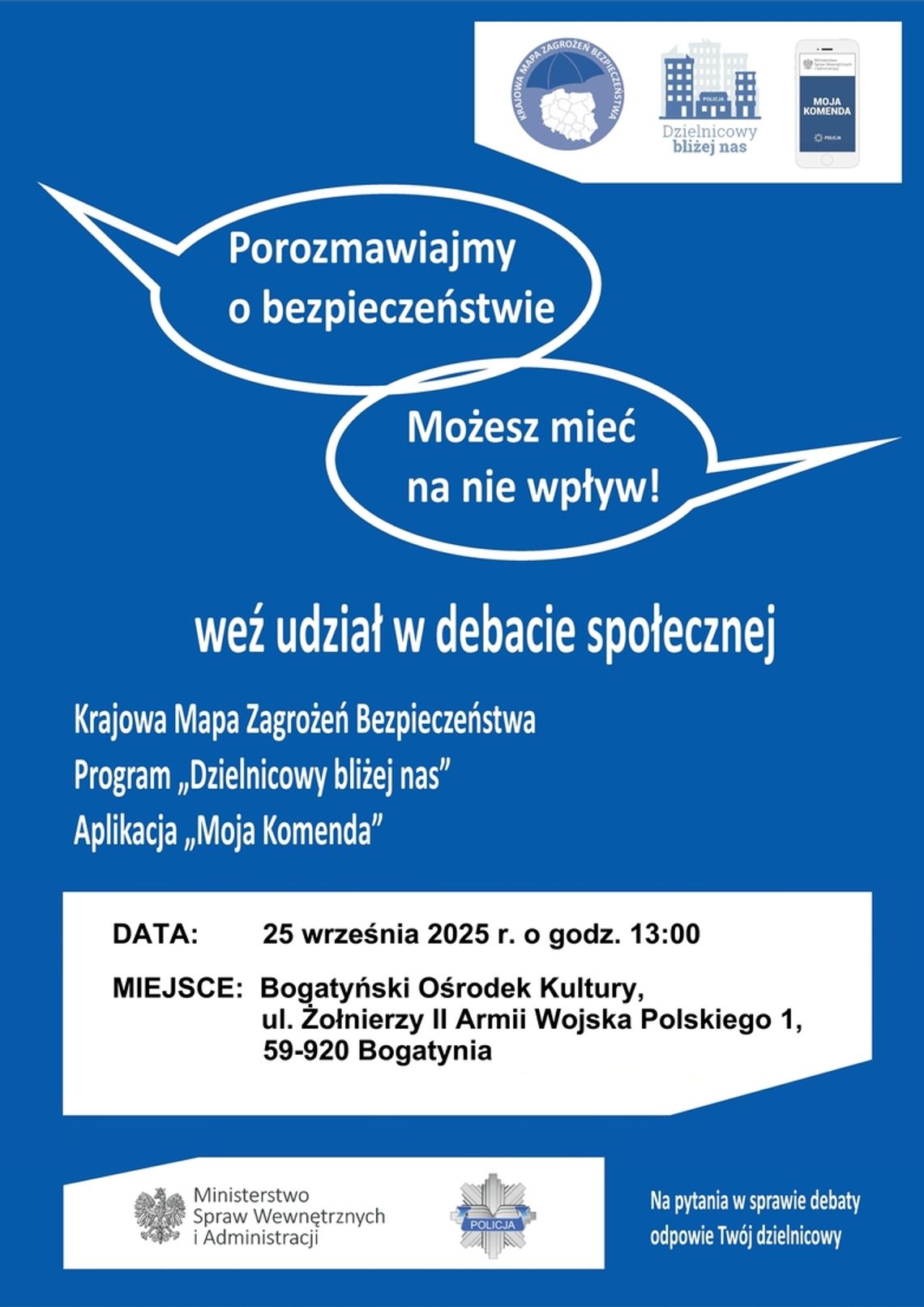 Spotkanie z policjantami w Bogatyni