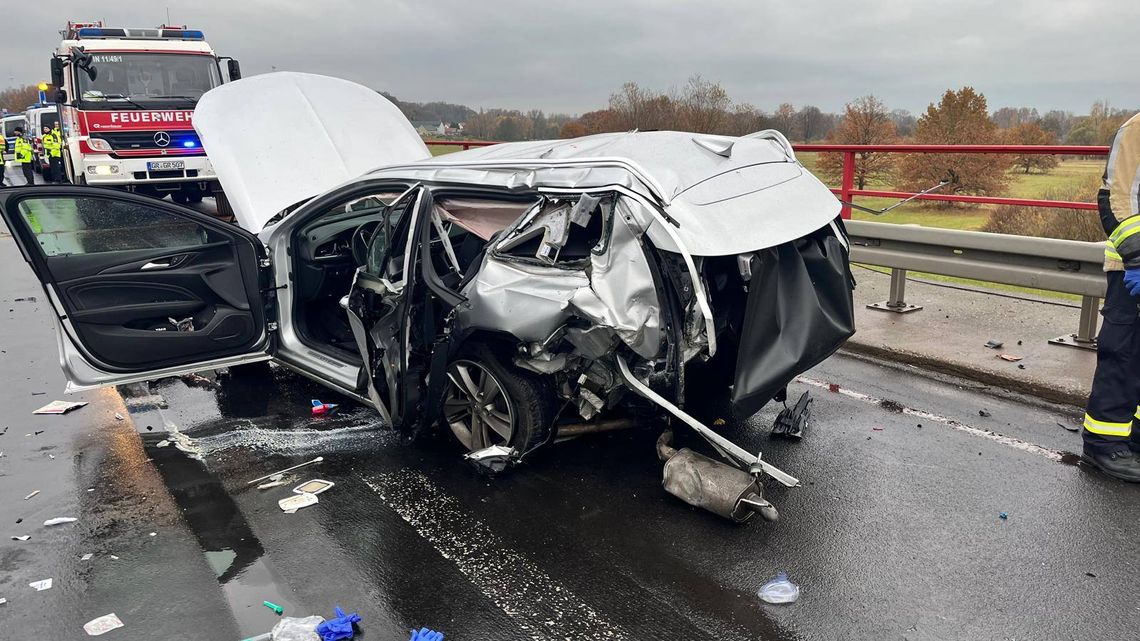 Tragiczny wypadek na autostradzie A4 przy granicy z Niemcami Tragiczny wypadek na autostradzie A4 przy granicy z Niemcami