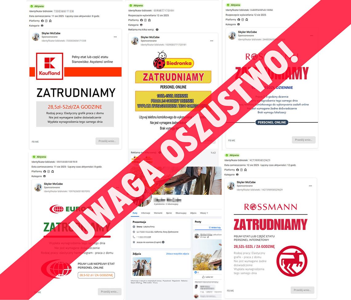 Uważaj na fałszywe ogłoszenia o pracę w internecie!