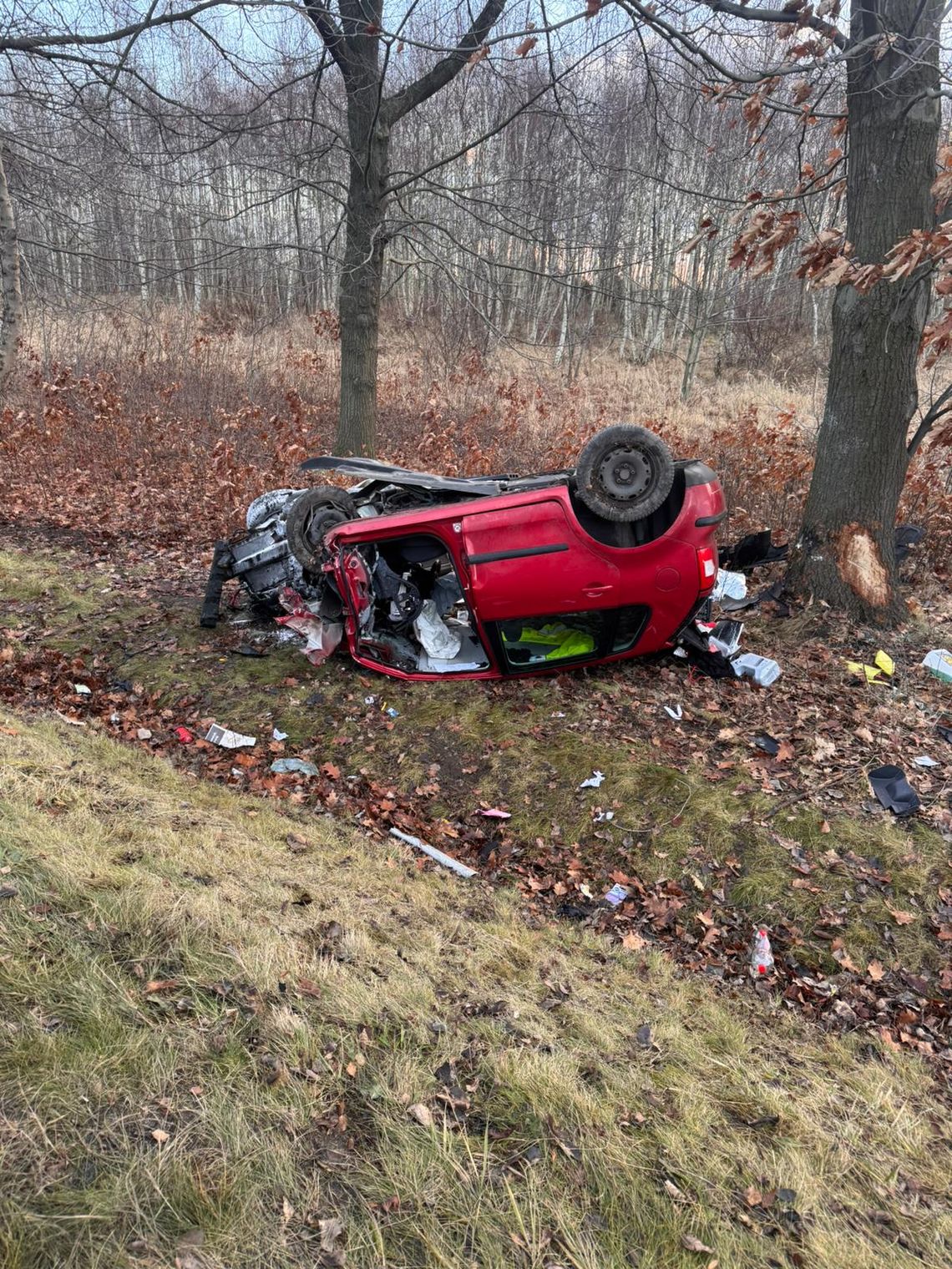 AKTUALIZACJA: Wczorajszy wypadek w Koźminie i bohaterska reakcja strażaka AKTUALIZACJA: Wczorajszy wypadek w Koźminie i bohaterska reakcja strażaka