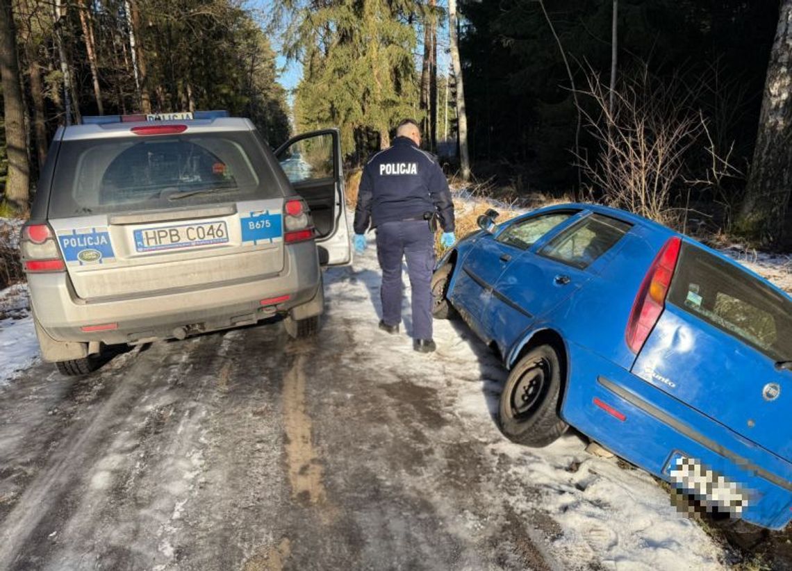 Węgliniec: pościg za 33-latkiem zakończył się w rowie