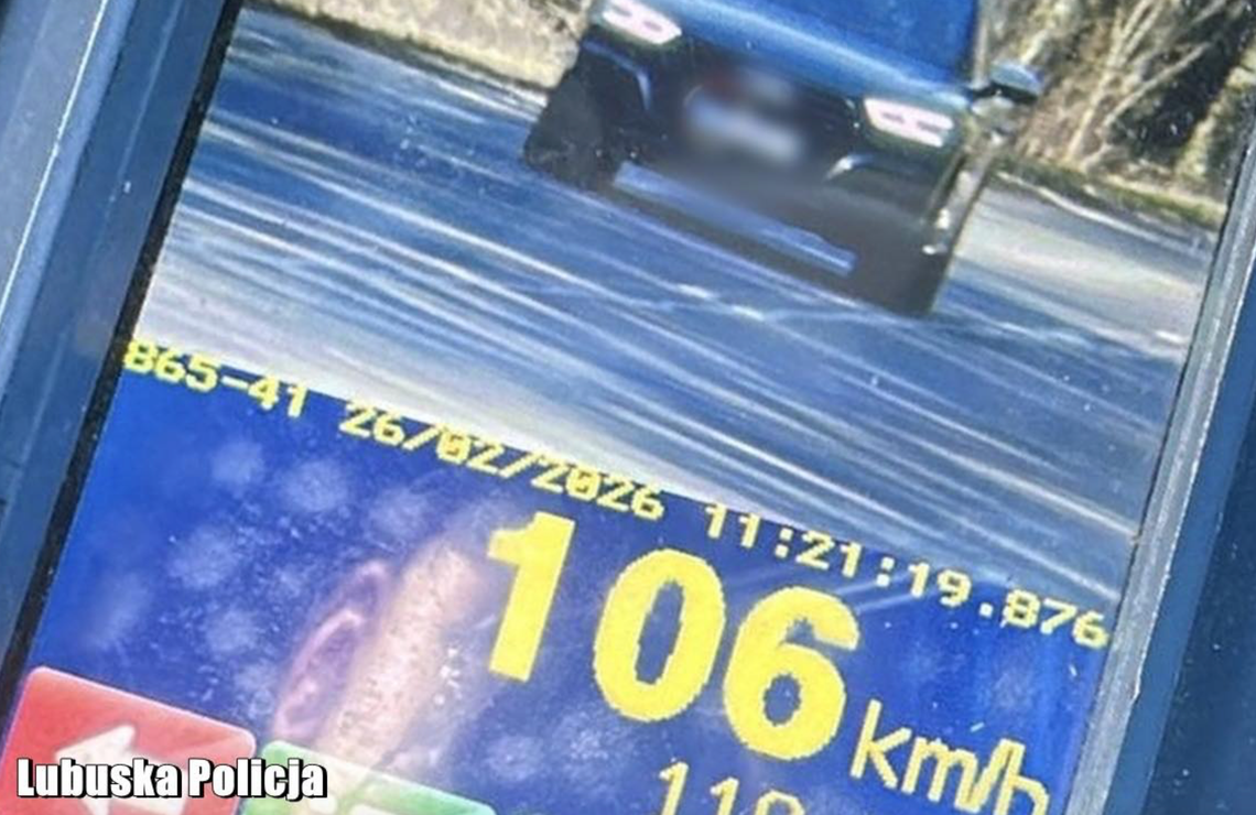 Żagań: 106 km/h na "40-ce" Żagań: 106 km/h na "40-ce"