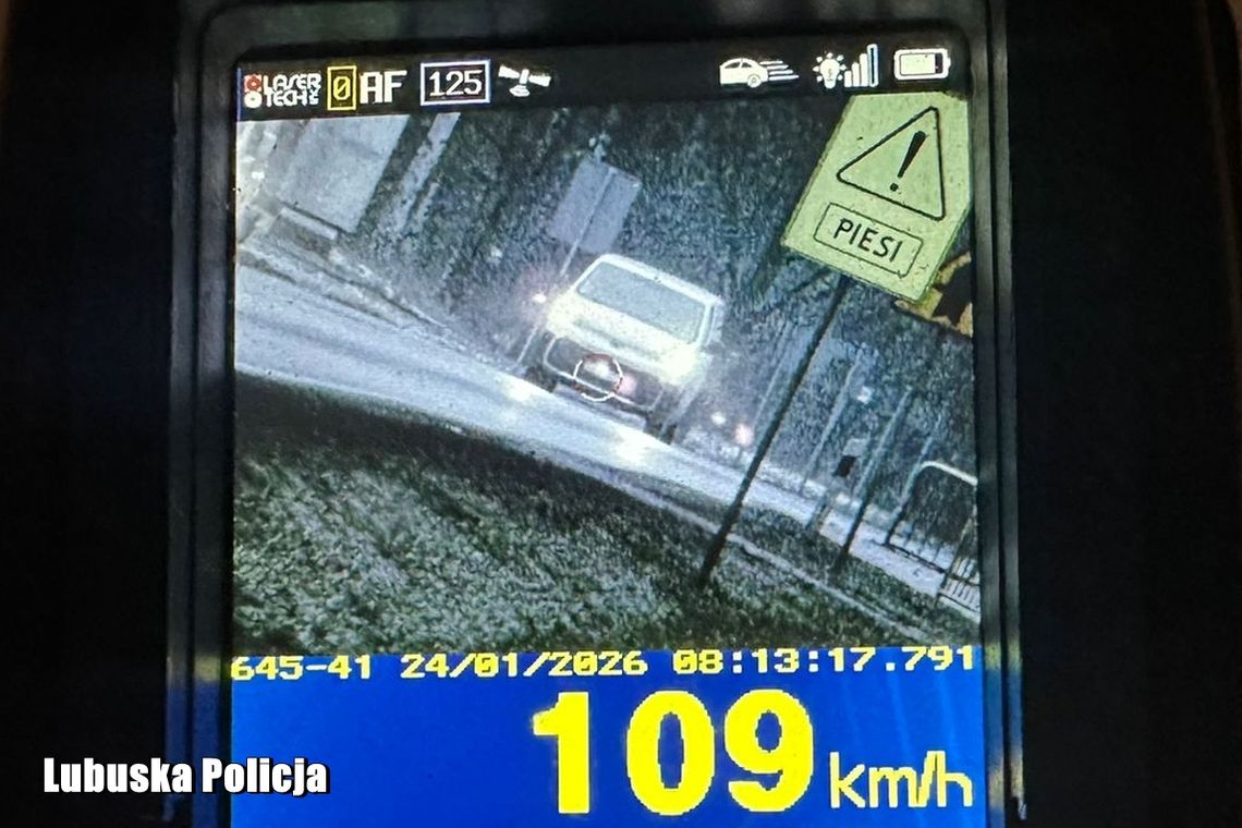 Żagań: pędził ponad 100km/h przez miejscowość