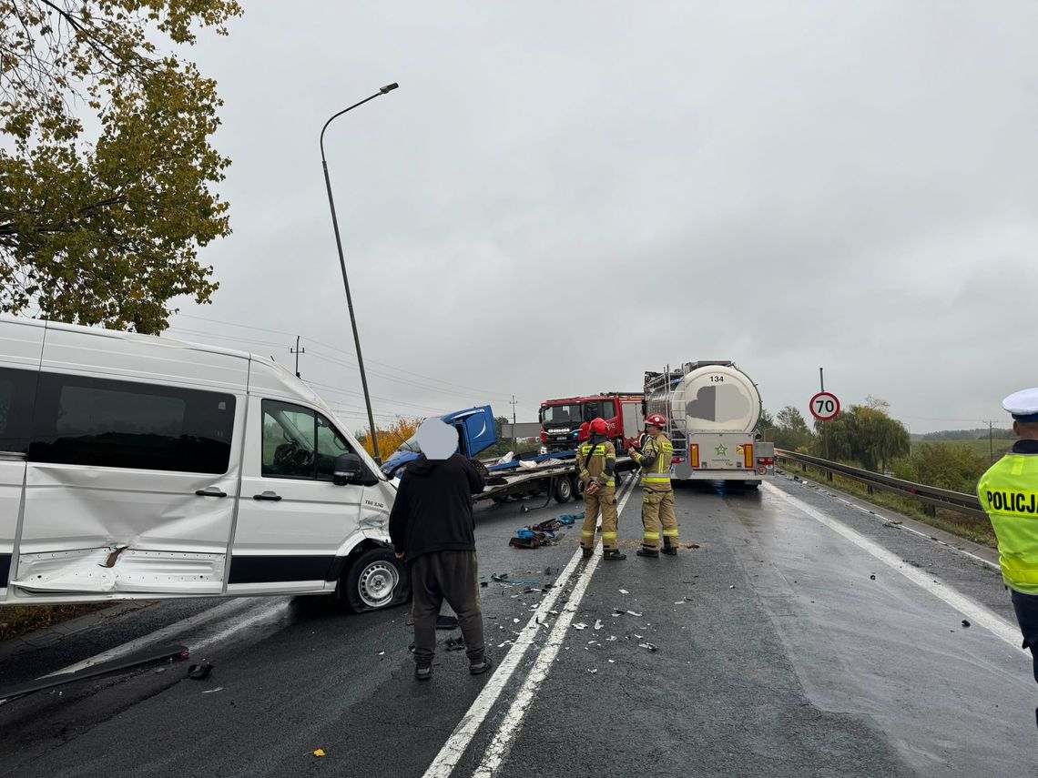 Zdarzenie drogowe na krajowej „92” w rejonie Świebodzina