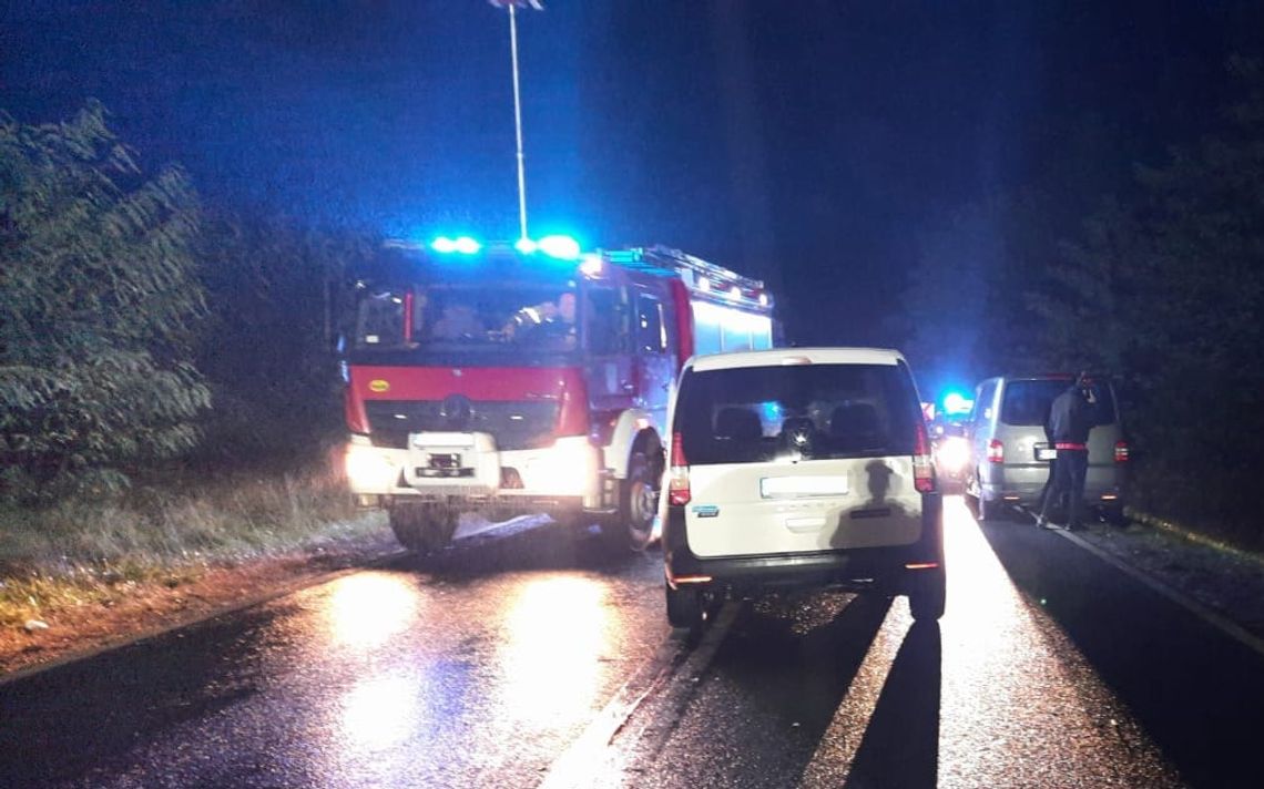 Zderzenie trzech pojazdów między Zieloną Górą a Krosnem Odrzańskim