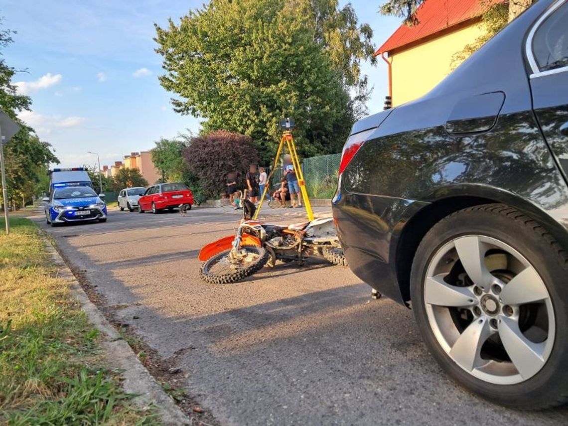 Zgorzelec: Motocyklista uderzył w tył BMW Zgorzelec: Motocyklista uderzył w tył BMW
