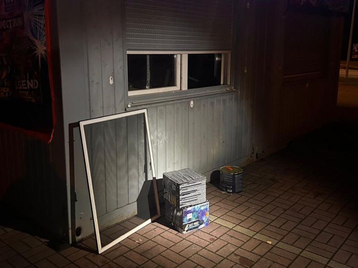 Zgorzelec: włamanie do kontenera z fajerwerkami