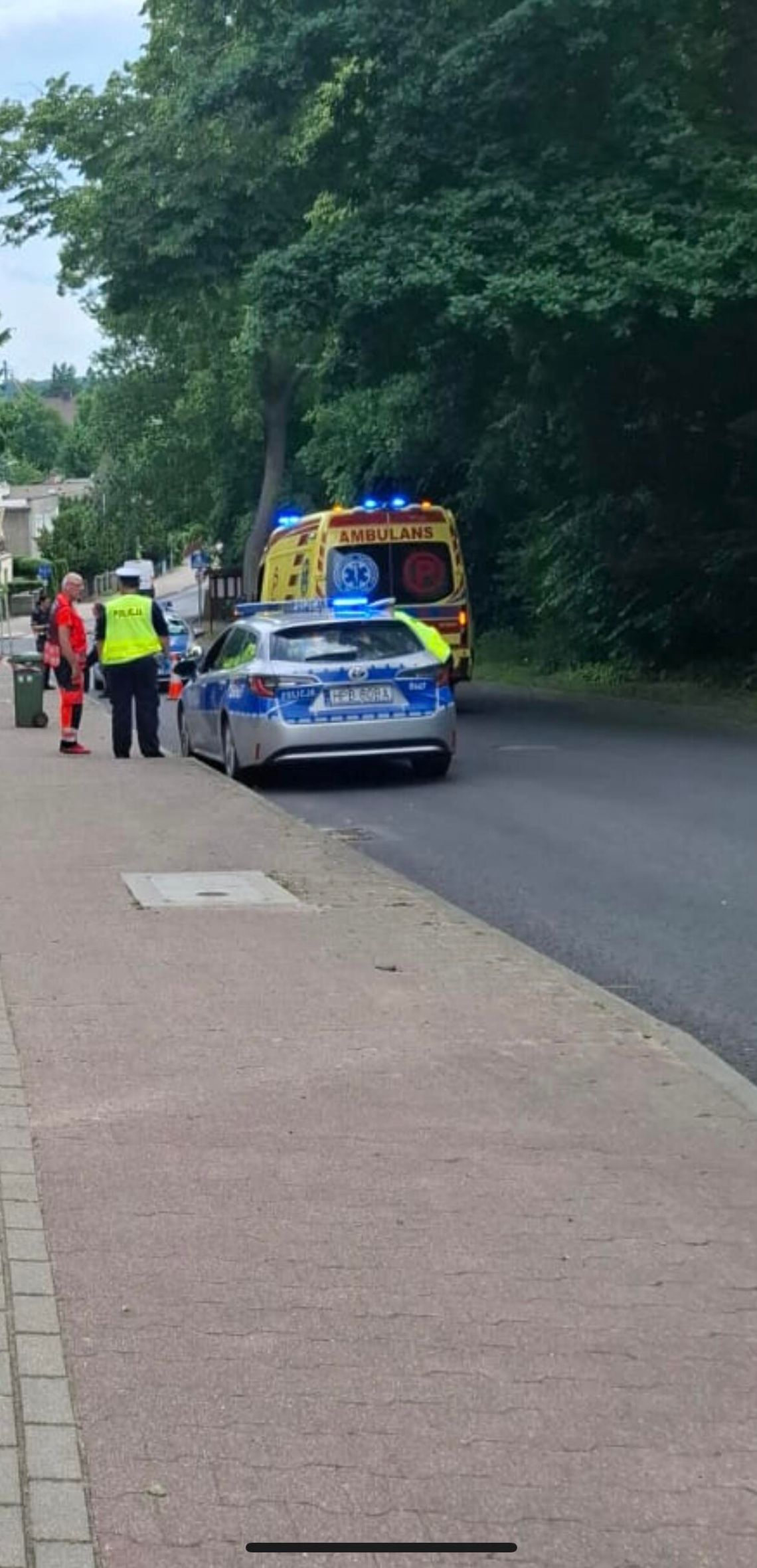 Zgorzelec: Wypadek - ul. Francuska zablokowana