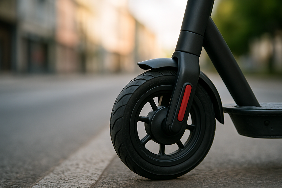 Zielona Góra: niebezpieczny manewr kierującego hulajnogą Zielona Góra: niebezpieczny manewr kierującego hulajnogą