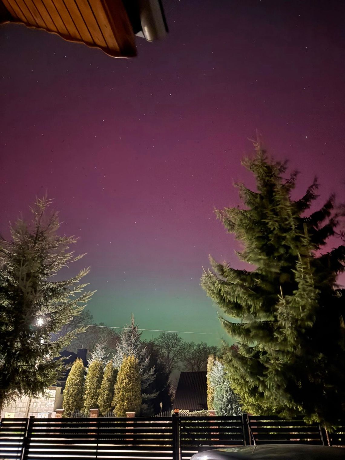 Zorza polarna nad Polską